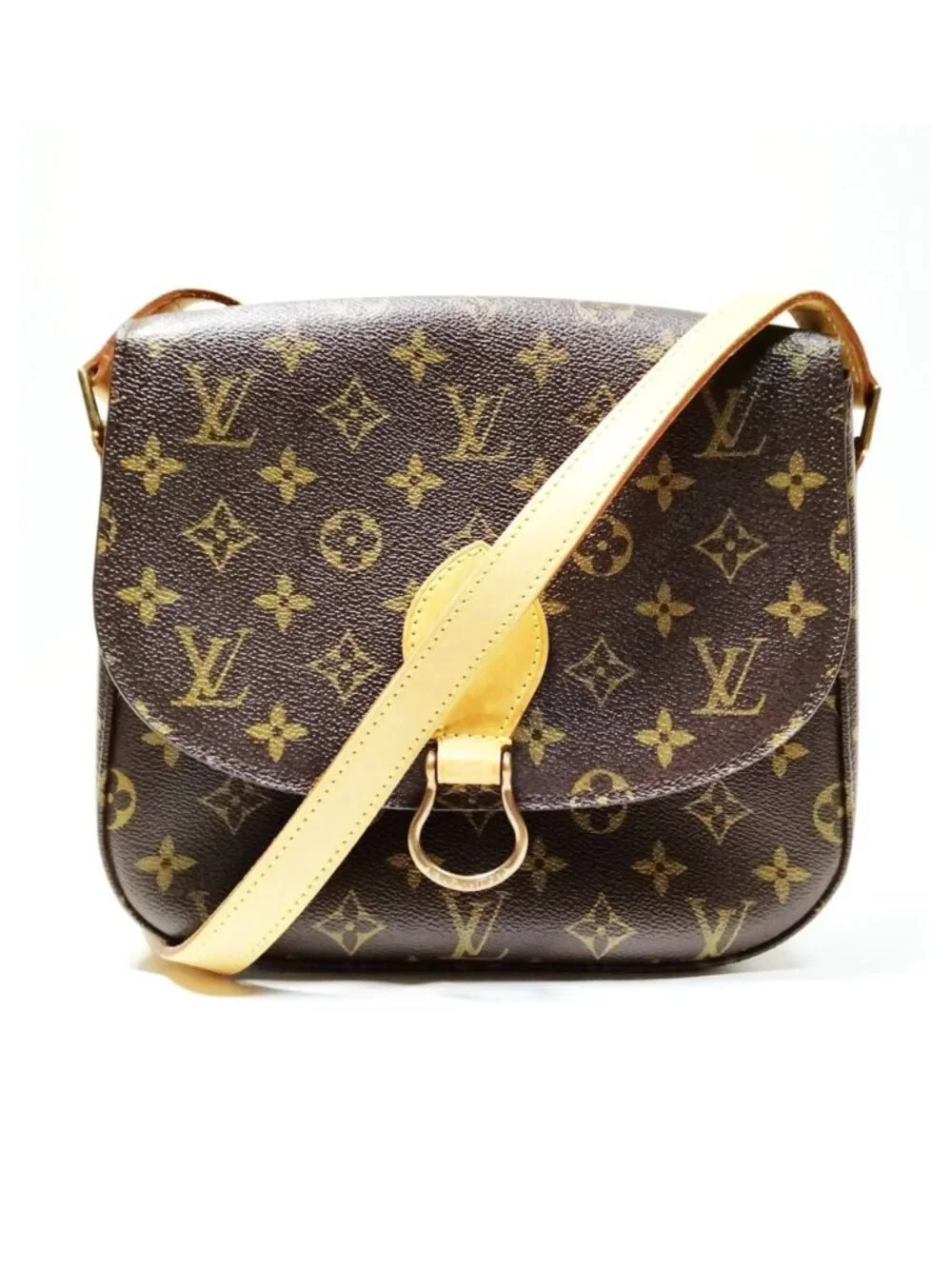 Authentic Louis Vuitton Saint Cloud GM Monogram Canvas Crossbody Shoulder Bag